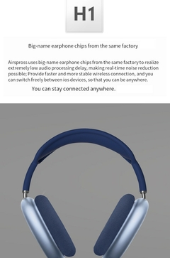 Fone de Ouvido Sem Fio P9Max Bluetooth Similar ao Apple Air MAX - loja online