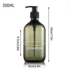 Dispensador de sabonete shampoo condicionador 300/500ml para banheiro na internet