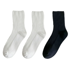 Imagem do Lote de 3 pares de Meias Femininas de algodão retrô