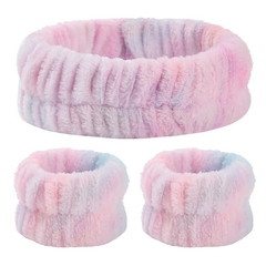 Pulseira para lavar o rosto Faixa de cabelo elástica absorvente para lavar o ro - Higher Self