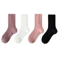 Imagem do 4 pares de Meias Femininas de inverno de lã grossas quentes