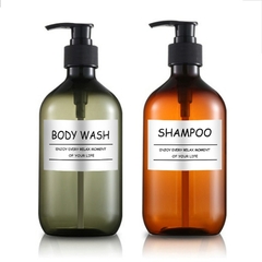 Imagem do Dispensador de sabonete shampoo condicionador 300/500ml para banheiro