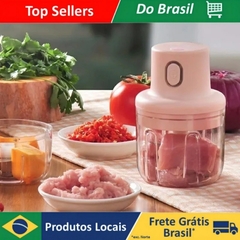 Mini triturador de alimentos elétricos 3 lâminas 250 ml - loja online