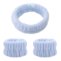 Pulseira para lavar o rosto Faixa de cabelo elástica absorvente para lavar o ro - comprar online