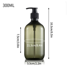 Dispensador de sabonete shampoo condicionador 300/500ml para banheiro - comprar online