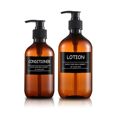 Dispensador de sabonete shampoo condicionador 300/500ml para banheiro