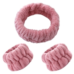 Pulseira para lavar o rosto Faixa de cabelo elástica absorvente para lavar o ro na internet