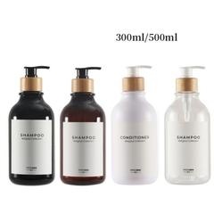Dispensador de sabonete shampoo condicionador 300/500ml para banheiro na internet