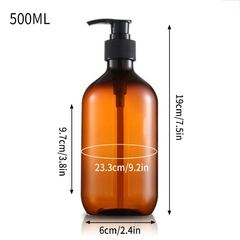 Dispensador de sabonete shampoo condicionador 300/500ml para banheiro - loja online