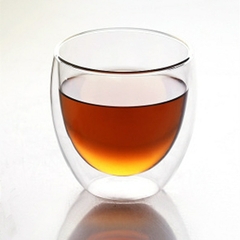 Caneca de vidro em forma de coração Copos de casal Copo de vidro de parede dup - Higher Self