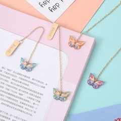 Borboleta Metal Marcador de Livro Material Escolar Marca Página Acessórios par - comprar online
