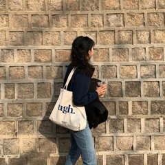 Bolsas de ombro casuais de grande capacidade Shopper Canvas Letter Fashion Haraj na internet