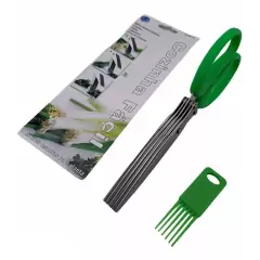 Tesoura para cozinha-Cortar, Picar Legumes, Verdura e Ervas-5 Lâminas Inox