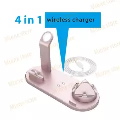 Suporte Carregador Sem Fio Mione 15W 6 Em 1 Rápido 3 Estação Com Dock Relógio Fone De Ouvido Para Telefone Wireless Charger na internet