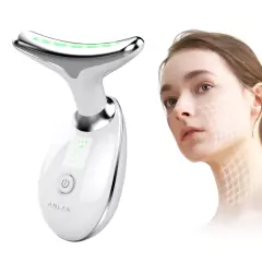 Massageador De Pescoço Anlan - Vibração Sônica Redutor Linhas Rugas