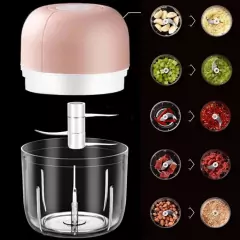 Mini Processador Triturador Sem Fio Elétrico 250ML De Alimentos Para Legumes Alho Gengibre - comprar online