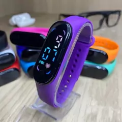 Relógio M7 digital led Esportivo A prova água pulseira colorido feminino masculino