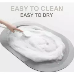 Tapete Antiderrapante de Banheiro Super Absorvente Secagem Rápida Chuveiro 38*58*4 CM na internet