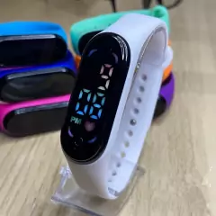 Relógio M7 digital led Esportivo A prova água pulseira colorido feminino masculino - comprar online