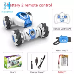 S-012 2.4GHz 4WD Mini RC Controle Remoto Carro Gesto De Relógio Sensor De Deriva Rotação Para Crianças - Baratiê Shop 