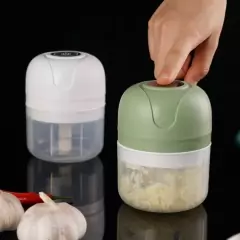 Mini Processador Triturador Sem Fio Elétrico 250ML De Alimentos Para Legumes Alho Gengibre - Baratiê Shop 