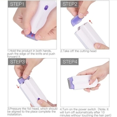Kit de depilação indolor USB recarregável Depiladora a laser com toque, corpo na internet