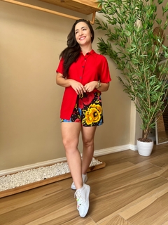 Camisa Feminina em Viscolinho Loren