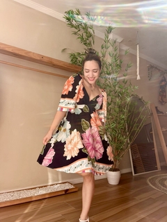 Vestido Aquarela de Flores - Subversiva