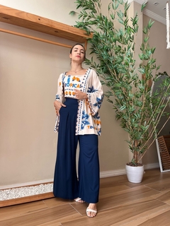 Pantalona Itamaracá - Azul Marinho na internet