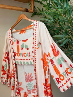 Conjunto Tropical Verde Tangerina - comprar online