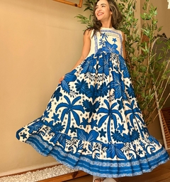 Vestido Tshirt Mundo Azul na internet