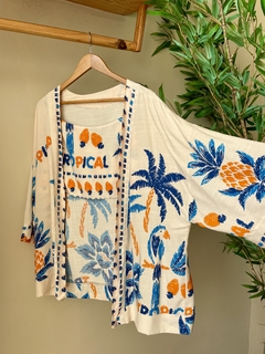 Imagem do Conjunto Tropical Azul Tangerina