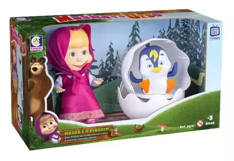 BONECA MASHA E O PINGUIM COTIPLÁS