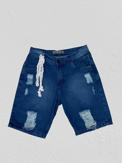 Bermuda Jeans rasgada kakali