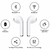 2 peças D20 i7s relógio inteligente masculino feminino Bluetooth relógios dig
