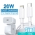 Para carregador rápido original de 20 W da Apple para iPhone 14 13 12 11 Pro Max Plus SE3 X XS - EizyStore