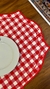 Jogo Americano Vichy vermelho II - comprar online