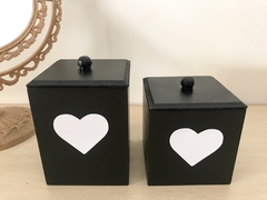 Kit Cotonete e Algodão Coração - comprar online
