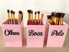 Kit 3 Porta Pinceis Boca/Olhos/Pele
