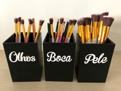 Kit 3 Porta Pinceis Boca/Olhos/Pele - comprar online