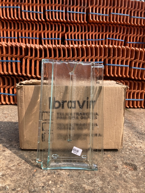 Telha francesa de vidro