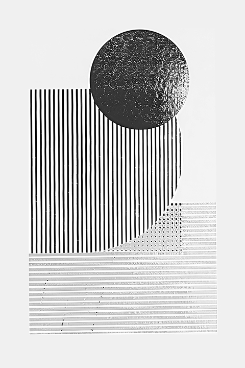 ABSTRATO PRETO E BRANCO - ENIGMA 106