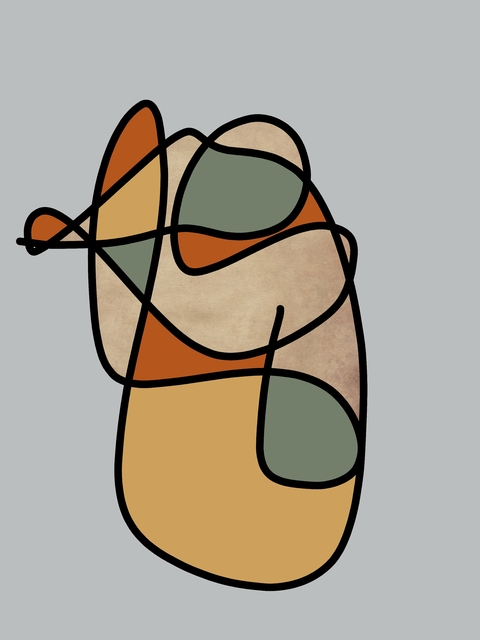 Budhist monk playing the violin with texture