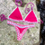 CALCINHA DO BIQUÍNI ARTESANAL DUPLA FACE - LILÁS / PINK - valdeniaoliveirastore