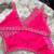 TOP DO BIQUÍNI ARTESANAL DUPLA FACE - LILÁS / PINK - comprar online