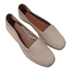 Sapatilha Feminina Mocassim Nude Bico Quadrado Couro Legítimo Novidade em Promoção