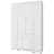 ROUPEIRO JÚNIOR 4 PORTAS PEROBA- BRANCO BRILHO - comprar online