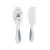 KIT ESCOVA E PENTE BRANCO COM AZUL - KUKA