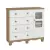 CÔMODA ULI 1 PORTA PEROBA- BRANCO BRILHO/CARVALHO - comprar online
