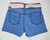 SHORT JEANS INFANTIL COM CINTO E BOLSINHA na internet